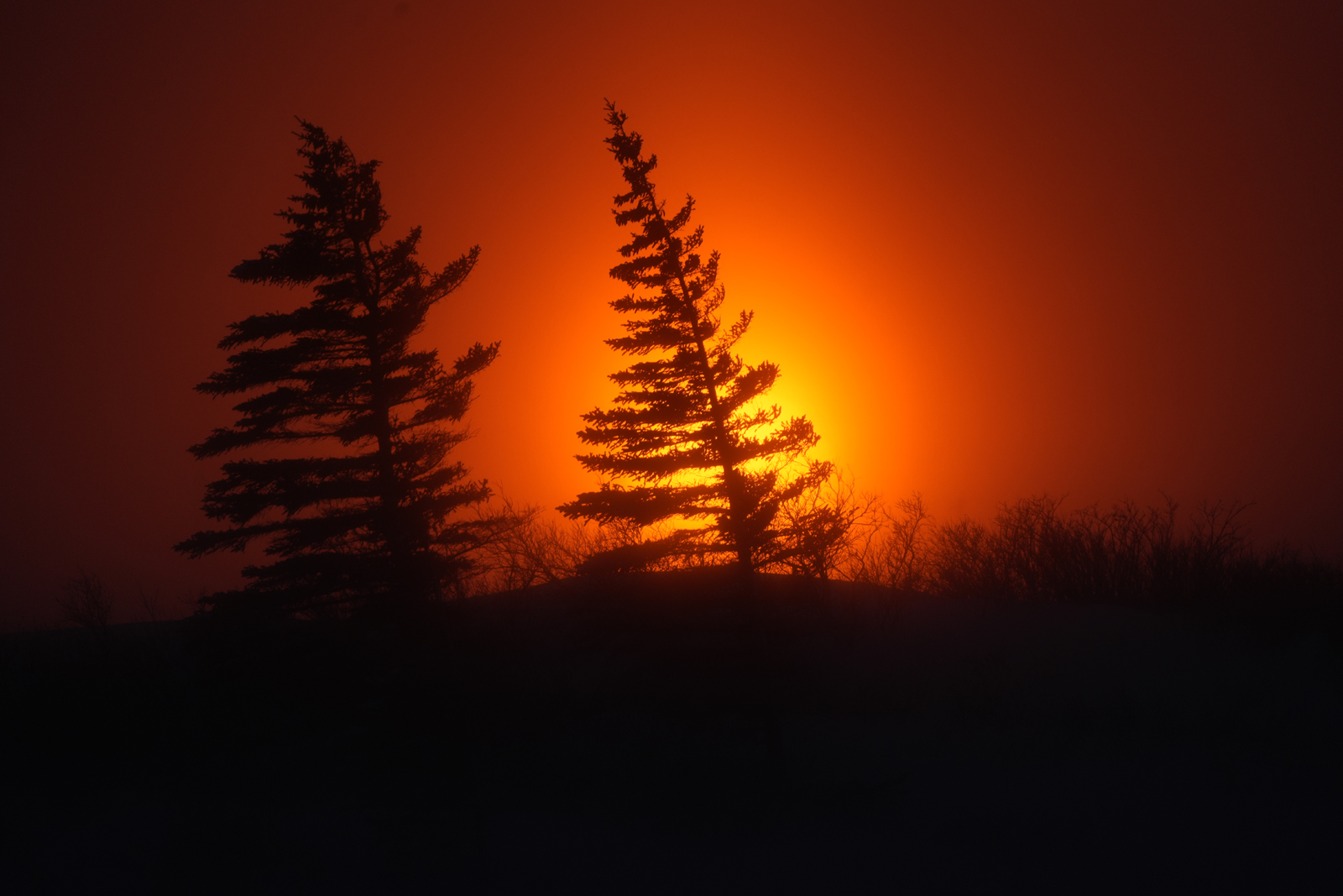 "Puesta de sol roja" ©Luis Alcaraz