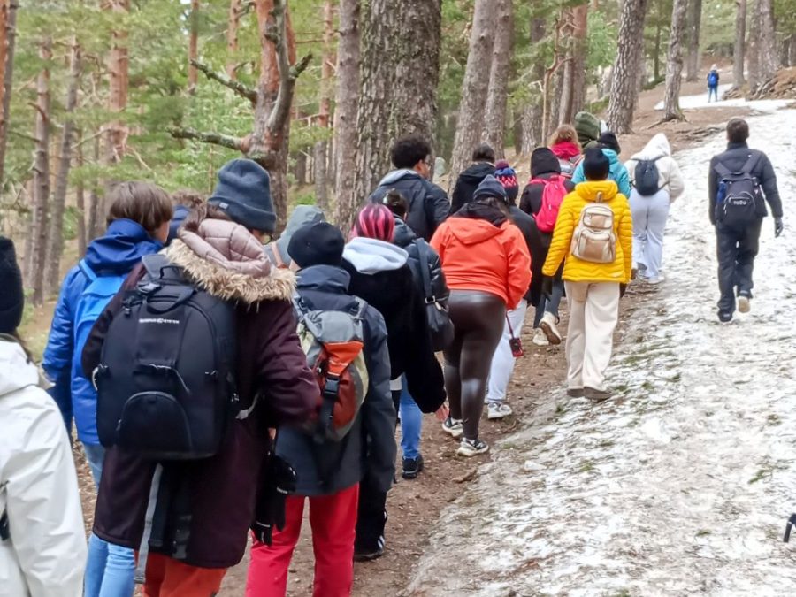 Fotos de Fundación Desea en una salida por Navacerrada con los alumnos del IES Jaime Ferrán, organizada por la Fundación Desea